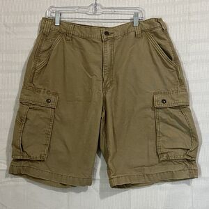 Men’s Carhartt Denim Men’s Cargo Shorts Size 38 Tan Khaki Color